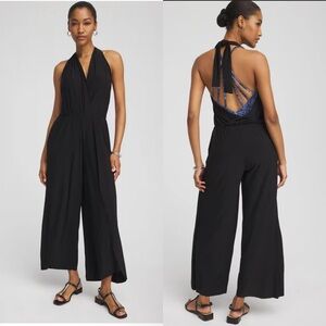 Magicsuit Surplice Halter Jumpsuit Swim Cover-Up Size Large
